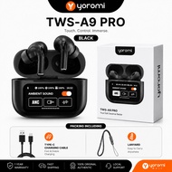 Yoromi TWS Bluetooth Earphone Wireless ENC Noise Cancelling TWS A9 Pro 5.4 Earbuds Earbud