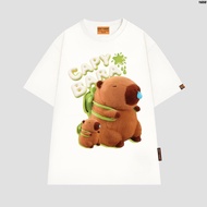 With Capybara Cosplay Design for inspiration Print T-Shirt Wide Fit Fashion trends NewS-5XL