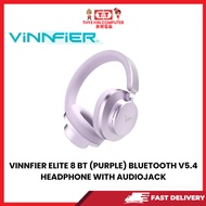 VINNFIER ELITE 8 BT (PURPLE) BLUETOOTH V5.4 HEADPHONE WITH AUDIOJACK
