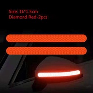 Waterproof Rearview Mirror Motorcycle Anti-Collision Strip Tape Safety Warning Reflective Car Sticker Truck Vehicle