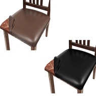 Pu Leather Dining Chair Seat Covers,Waterproof Dining Seat Covers Stretch Chair Covers for Dining Ch