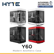 HYTE Y60 Dual Chamber Mid-Tower ATX TG Case, 2 x 120mm /140mm Flow FE12 Fans, Included PCIE 4.0 Rise