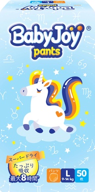 Tã quần Baby Joy M50 L50 XL50 XXL50 - dòng bỉm uy tín mềm mại khô thoáng đến từ Diana Unicharm Việt