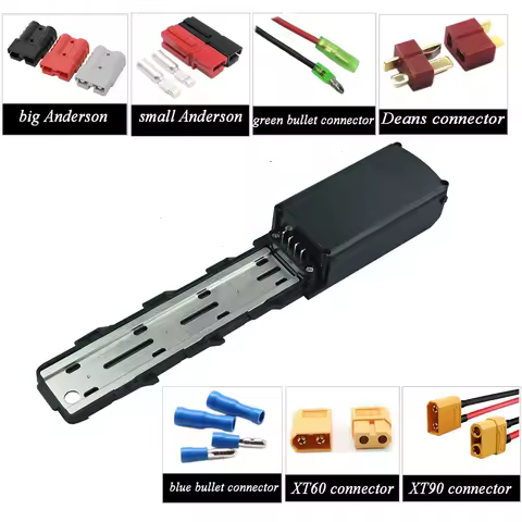 Ebike Battery 4 Pin Mounting Plate Bracket Rail for Amyet EB26 Ridstar Q20 OUXI V8 H9 RCB RK29M Mukk