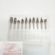 Carbide Rotary File set  10pcs 6x3 mm Tool Mata Porting Mata Korek