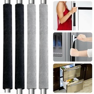 【In-Stock】 2pcs Soft Velvet Cloth Refrigerator Door Handle Anti-Static Keep Handle Clean Kitchen Appliance Protector Handle Cover