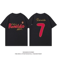 New T-shirt Cristiano Ronaldo No. 7 Football Messi T-shirt Trendy Men's  T-shirt Men's Sports t shir