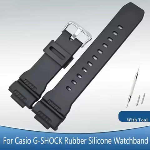 For Casio G-SHOCK G-7900SL GW-7900B GR-7900NV PU Watch Strap Rubber Silicone Watchband Diving 16mm W