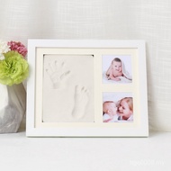 Hand Foot Photo Frame Photo Frame Manufacturer Solid Wood Ink Pad Hundred Days Baby Ink Pad Photo Fr