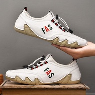 Men Casual Shoes Large Size Soft-Soled Peas Shoes Octopus Leather Shoes 5G60