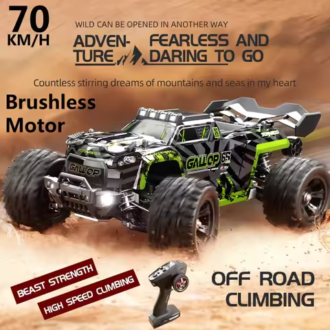 1:18 2.4G 4WD 70KM/H High Speed RC Racing Car Brushless Motor All Terrain Off Road Climbing Remote C