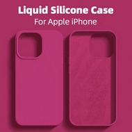 1pc Luxury Liquid Silicone Phone Case Compatible With Apple Phone 17 Air 16e 11 13 12 14 15 Pro Max 