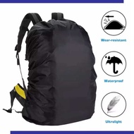 BH 45L Black Backpack Rain Cover Portable Adjustable Backpack Rain Cover Waterproof Backpack Cover