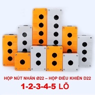ABS plastic box 1, 2, 3, 4, 5 holes. D22 25 waterproof push button box BX1 BX2 BX3 BX4 BX5 (Minimum 