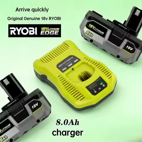 Original 18V RYOBI 6.0Ah Rechargeable Battery, High Capacity Stable Performance No Memory Effect Com