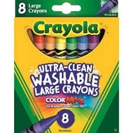 Crayola Washable Large Crayons 8 Count