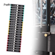 Zxpjkyu SiaBiced Weight Stack Labels Weight Number Stickers 5-100kg, Black Background Weight Tags