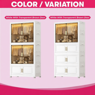 【DJ】L70-90cm Foldable Wardrobe Storage Cabinet Stackable Adult Kids Clothes Wardrobe Storage Box