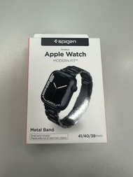 Spigen Apple Watch 黑色金屬錶帶 metal band 全新 41/40/38mm