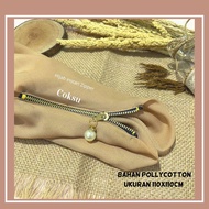 Hijab Resleting Zipper Segiempat Lasercut / Hijab Instan Zipper Resleting Polos / Hijab Instan