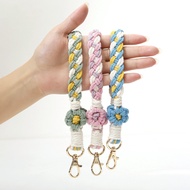 INS Key Chain Phone Keychain DIY Knitting Bag Keychain Daisy Keychain Wrist Strap Keychain Vintage Keychain