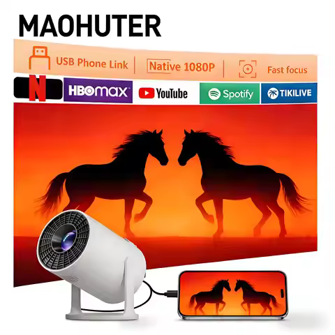 HY300 Video Game Projector 2026 New Outdoor Portable 4K 1280 720P HD Home Cinema Video Movies LED Pr