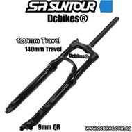 Sr Suntour 26'' | 27.5 | 29'' Epixon Air 120mm/140mm Travel MTB Matt Black Stealth Front Suspension 