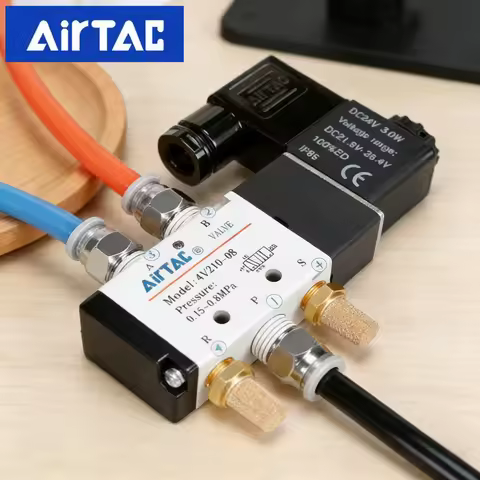 AIRTAC Airtac solenoid pneumatic valve 4V210-08 220V controller air valve reversing valve electronic