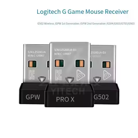 USB Receiver Wireless Dongle Adapter for Logitech G PRO GPROX G903 G502 G304/G305 G603 G703 G900 G91