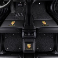Porsche macan Cayenne Coupe 911 718 Boxster  Panamera Cayenne special full-wrap car foot mats