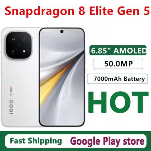 Original Vivo Iqoo 15 Mobile Phone Snapdragon 8 Elite Gen 5 OTA 6.85" AMOLED 50.0MP Camera 7000mAh 1