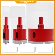3 Piece Diamond Bit Hole Saw for Precise Drilling in Porcelain Ceramic Granite Stone and Glass Bottl