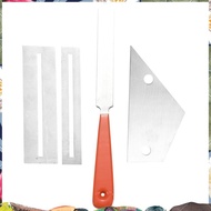 Stainless Steel Guitar Fret File+Fret Rocker Level+Fingerboard Protector Guitar Luthier Tool