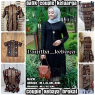 COUPLE/ BAJU COUPLE KELUARGA/ BATIK COUPLE KEBAYA BROKAT/ KEBAYA