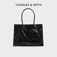 CHARLES and KEITH CK2-30782346 ความจุขนาดใหญ่จีบกระเป๋า Titote ใต้วงแขน