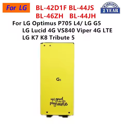 BL-44JS BL-46ZH BL-44JH BL-42D1F Replacement Battery For LG G5 Optimus K7 K8 Tribute 5 LG Lucid 4G V