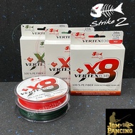 STRIKE2 VERTEX 838 100% PE LINE X8 BRAID LINE (150M/300M)