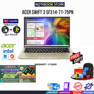 [ผ่อน 0% 10 ด.][รับเพิ่ม! ACERS TUMBLER SET]Acer Swift 3 SF314-71-75PN /i7-12700H/ประกัน3y(1yOnsite)/BY N