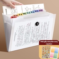 M.Y a4 document bag 8 compartments 12 compartments stationery multi-compartment document file bag fi