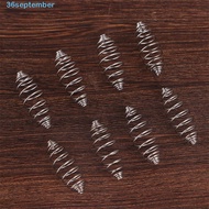 SEPTEMBER Fishing Tools Stainless Steel 50Pcs Olive Shape Bait Feeder Spring Carp Fishing