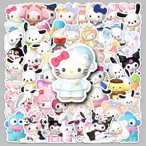 Hello Kitty Puzzle Stickers, Interactive Creative Waterproof Planner Stickers