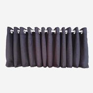 Minimalist Curtain Bangs on the Door with Plain Motif, 6 Waves and 12 Waves