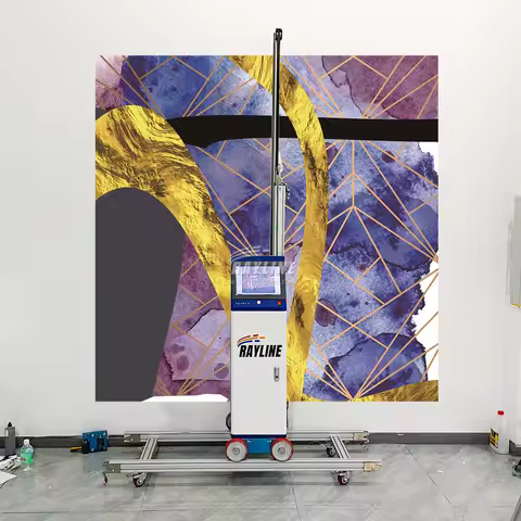 AI 4K Wall Printer Automatic Splitting and Positioning of Images, Unlimited Length/Width Vertical UV