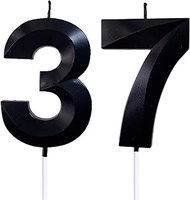 2.76" 37th 73rd Number Candles Birthday Gifts for Women Men Birthday Decorations Birthday Candles Nu
