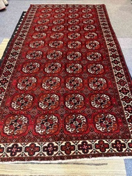 **Handmade Persian Hamadan Carpet - Bukhara Design 100% Wool 5.5x10.5 ft made in Iran 🇮🇷.(T10G)