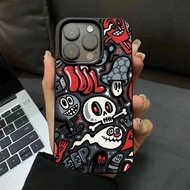 Casing iPhone 11 12 13 14 15 16 17 Pro Max Trend Skull Case For iPhone 14 15pm 14PM 16PM 17PM