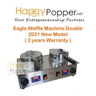 Happypopper Commercial New Model Digital Timer Eagle Waffle Machine Double Electric Heavy Duty Mesin Wafer High Quality