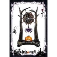 47 inches 4D Stand Base Tree Trunk Spider Web Pumpkin Happy Halloween party aluminum foil balloon