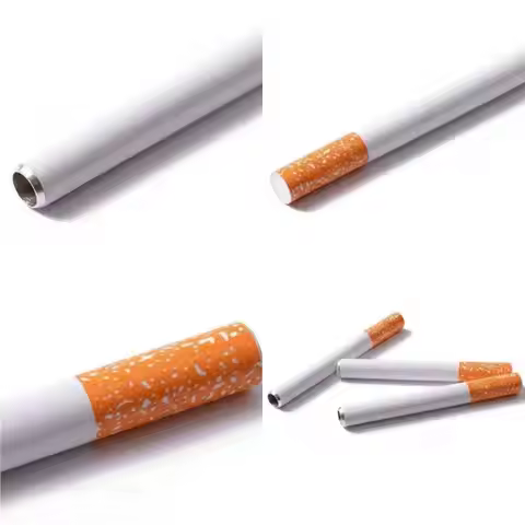 [Y]2/3Pcs Creative Cigarette Shaped Plastic Pipe Decompression Toys Bubble Cigarette Packs Cigarette