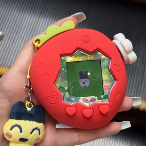 New Arrival Case For Tamagotchi Uni Paradise Electronic Pet With Red Green Apple Strawberry Silicone